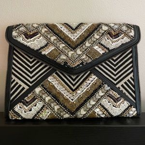 Rebecca Minkoff Wonder Leo beaded clutch